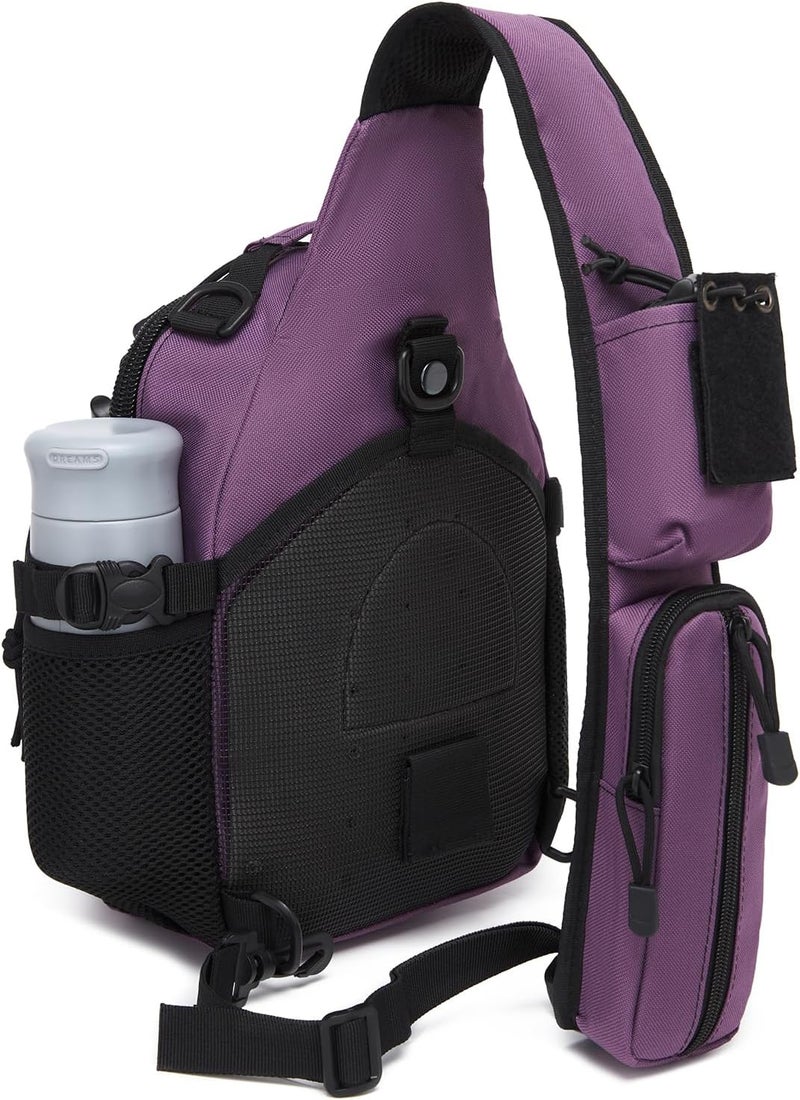 ATBP Small Tactical Holster Sling Backpack Accessories Shoulder Pouch Water Bottle & Radio Holder Crossbody Bag for Men - Image 2